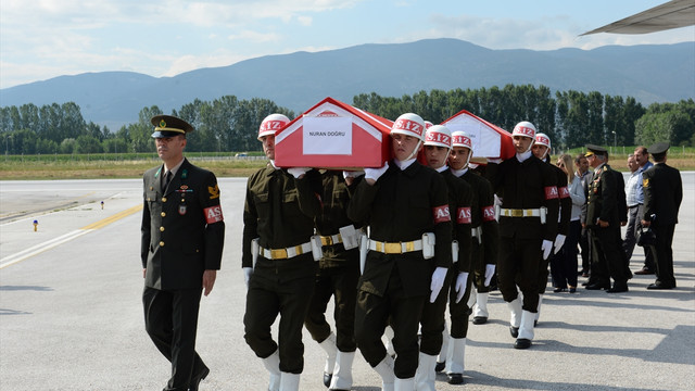 Giresun'da askeri helikopterin düşmesi