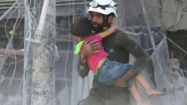 Halep'te yerleşim yerine saldırı