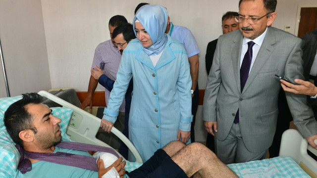 Kaya ve Özhaseki'nin yaralıları ziyareti