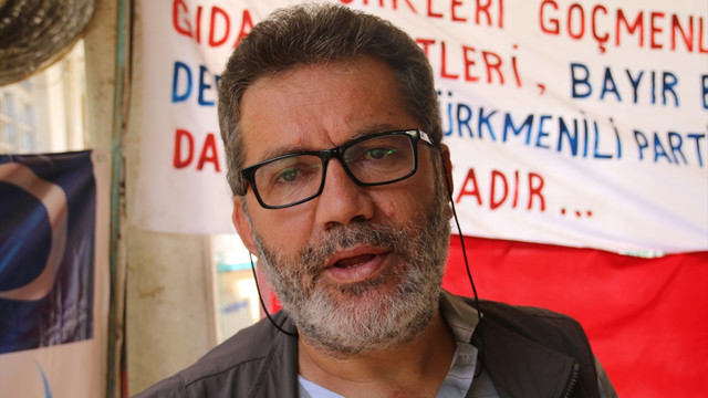 Kerkük'teki göçmen Türkmenlere gıda yardımı