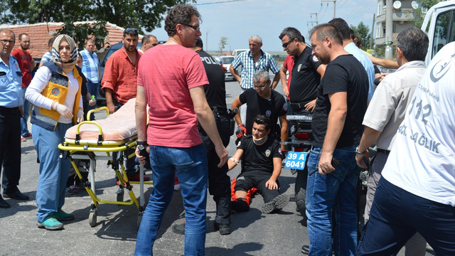 Kırklareli'nde trafik kazası: 2 polis yaralı