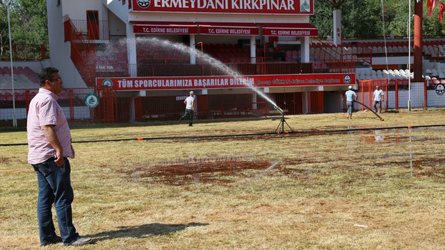 Kırkpınar çayırı bakıma alındı