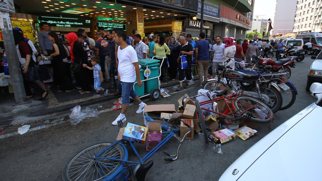 Mağazada bomba var diye bağırdılar