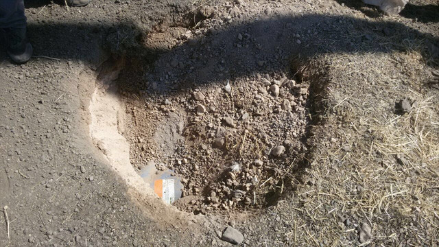 Mardin'de teröristlerin yola tuzakladığı patlayıcı imha edildi