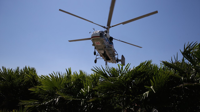 Orman yangınlarına helikopterle hızlı müdahale