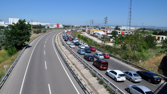 Tatilciler dönüş yolunda