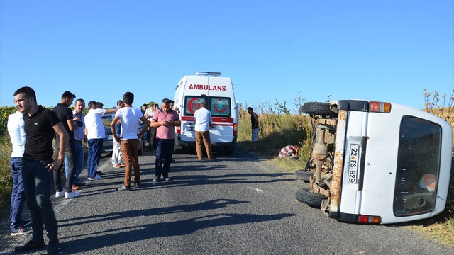 Tekirdağ'da minibüs devrildi: 1 ölü, 4 yaralı