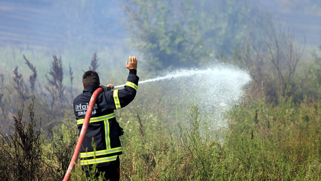 Tekirdağ'da yangın