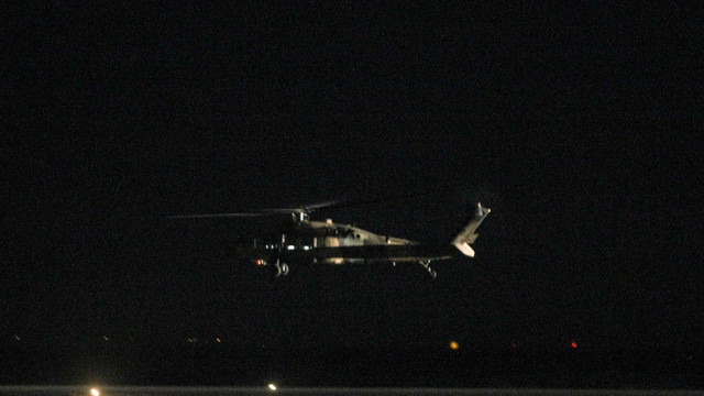 Türk helikopterinin Dedeağaç'a inmesi