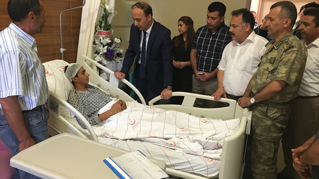 Adıyaman'da zırhlı aracın devrilmesi