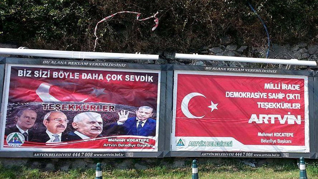 Artvin Belediyesinden liderlere teşekkür