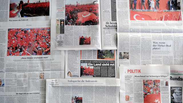 Avrupa medyasında Demokrasi ve Şehitler Mitingi”