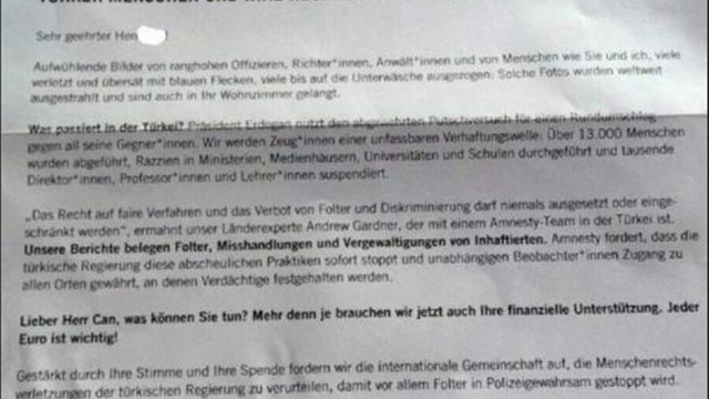 Avusturya Af Örgütü, darbecilerin haklarını savunmak için para istedi
