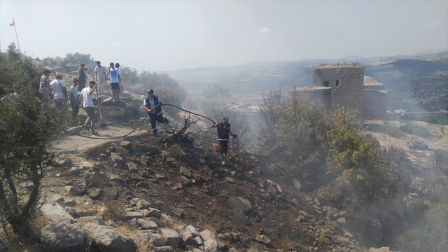 Çanakkale'de makilik alanda yangın