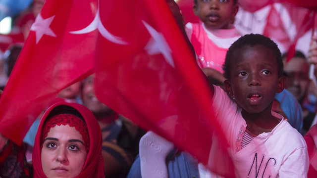 Ankara'da Demokrasi ve Şehitler Mitingi
