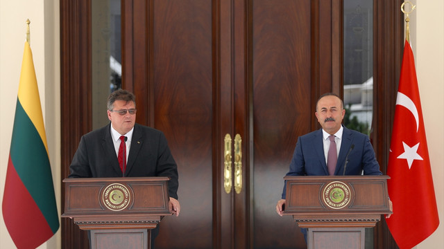 Çavuşoğlu-Linkevicius ortak basın toplantısı