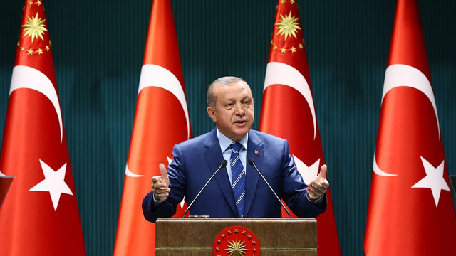 Erdoğan'ın İDSB heyetini kabulü