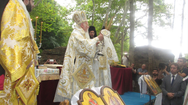 Fener Rum Patriği Bartholomeos Kirazlı Manastırı'nda dua etti
