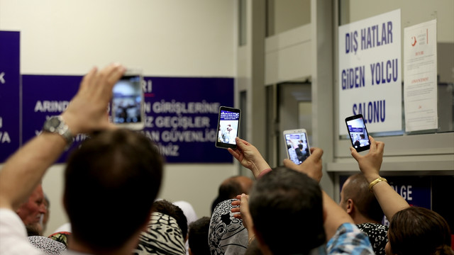 Gaziantep'te ilk hac kafilesine uğurlama