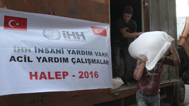 İHH'dan Halep'e gıda maddesi yardımı