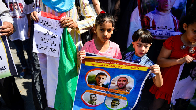 İsrail hapishanelerindeki tutuklulara destek gösterisi