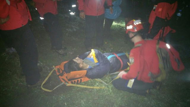 Kaçkarlar'da yaralanan genç için 33 saatlik çalışma