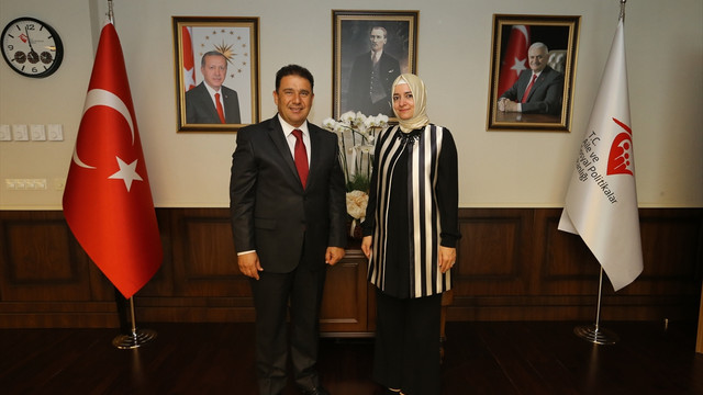 Kaya, KKTC Çalışma ve Sosyal Güvenlik Bakanı Saner ile görüştü