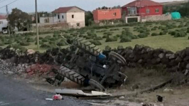 Kayseri'de traktör devrildi: 1 ölü, 2 yaralı