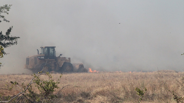 Kırklareli'de yangın