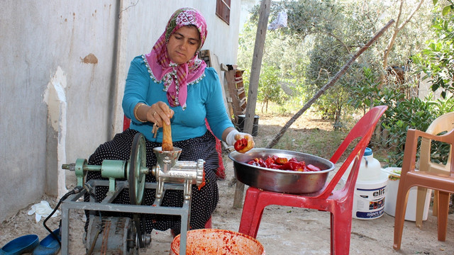 Kırmızı biberin salçaya uzanan zahmetli yolculuğu