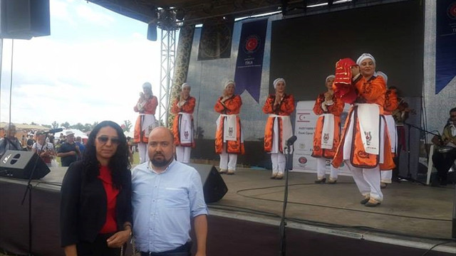 KKTC halk dansları ekibine Kurultay'da büyük ilgi