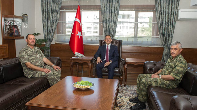 Korgeneral Temel'den veda ziyareti