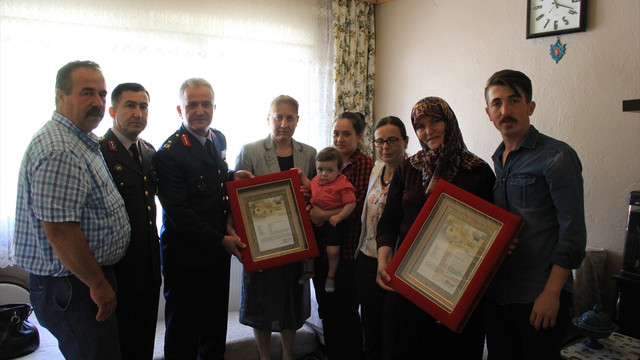 Kütahya'da şehit ailesine şehadet belgesi verildi
