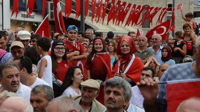 Ordu'da Demokrasi ve Şehitler Mitingi