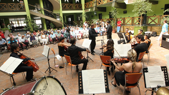 Samsun'da huzurevinde klasik müzik konseri