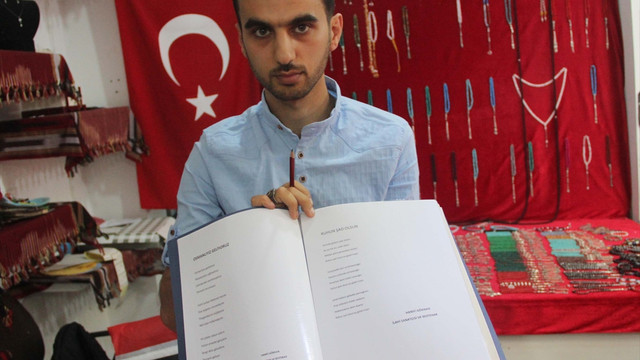 Şehit Ömer Astsubay için şiir yazdı