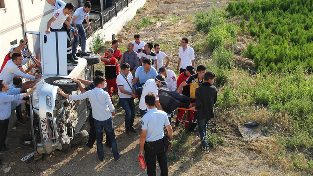 Sivas'ta trafik kazası: 2 yaralı