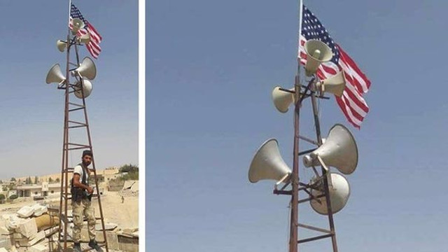 PYD ABD bayrağını kalkan olarak kullanıyor