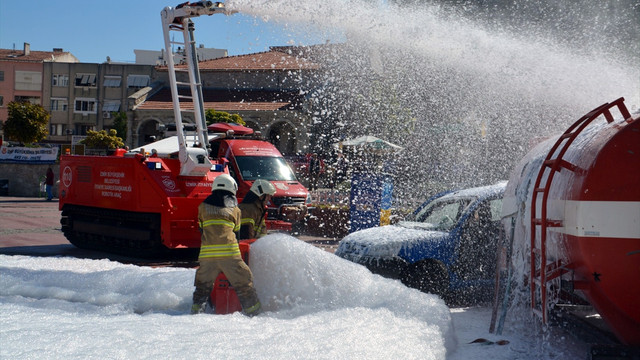 Aliağa'da yangın tatbikatı