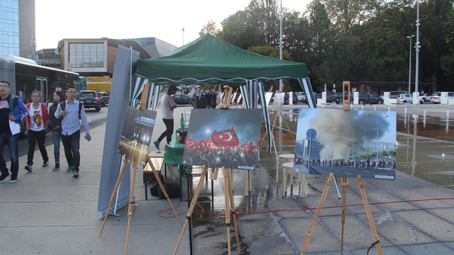 Anadolu Ajansından BM Cenevre Ofisi önünde sergi