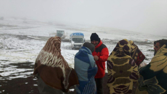 Ardahan'daki kar yağışı