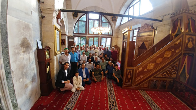 Ayasofya Müzesi Hünkar Kasrı'nda bayram namazı kılındı