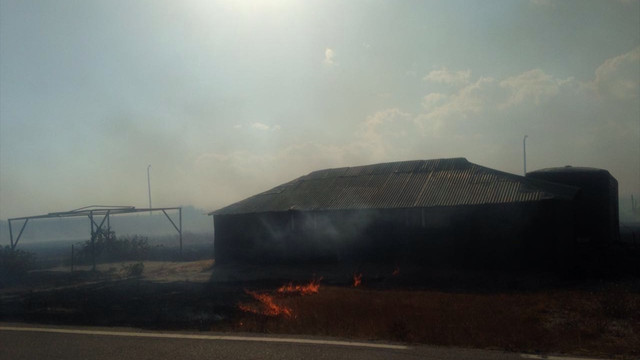 Balıkesir'de anız yangını