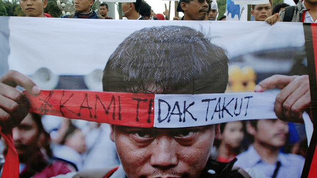 Endonezya'da işçiler vergi affını protesto etti