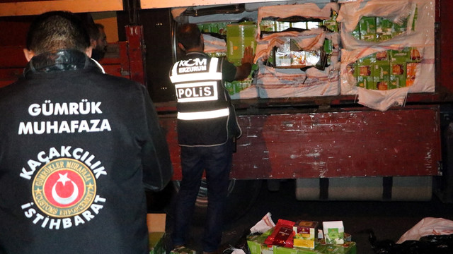 Erzurum'da kaçakçılık operasyonu