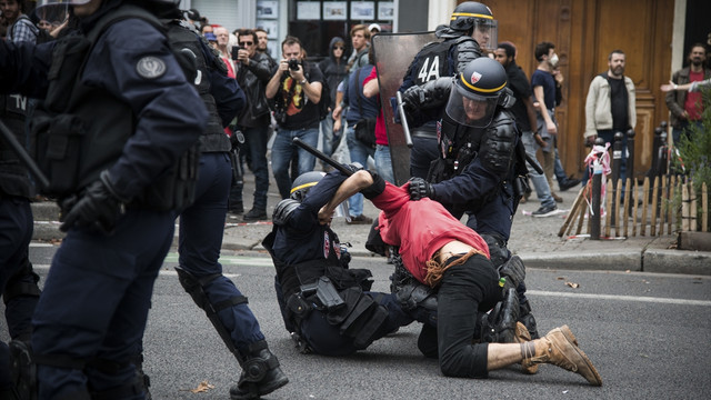 Fransa'da çalışma yasası protestosu
