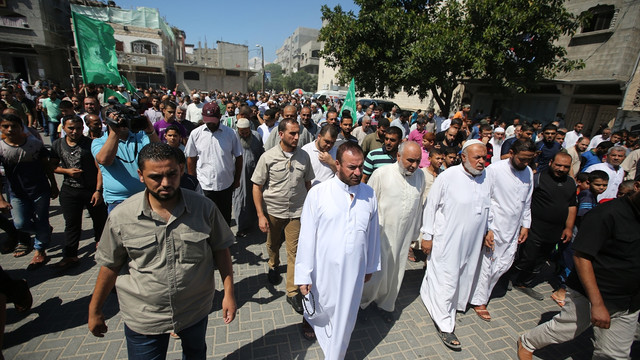 Gazze'de Kudüs intifadasına destek yürüyüşü