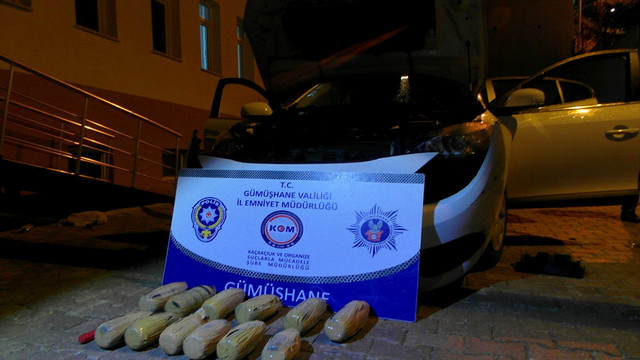 Gümüşhane'de uyuşturucu operasyonu
