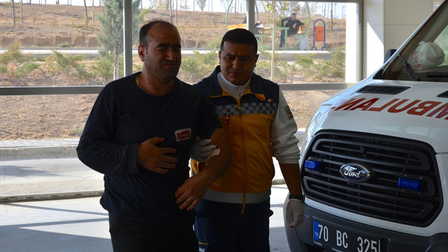 Karaman'da fabrika yangını