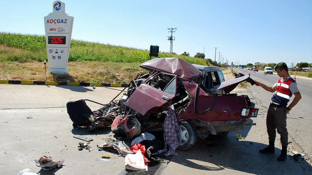Manisa’da trafik kazası: 1 ölü, 4 yaralı